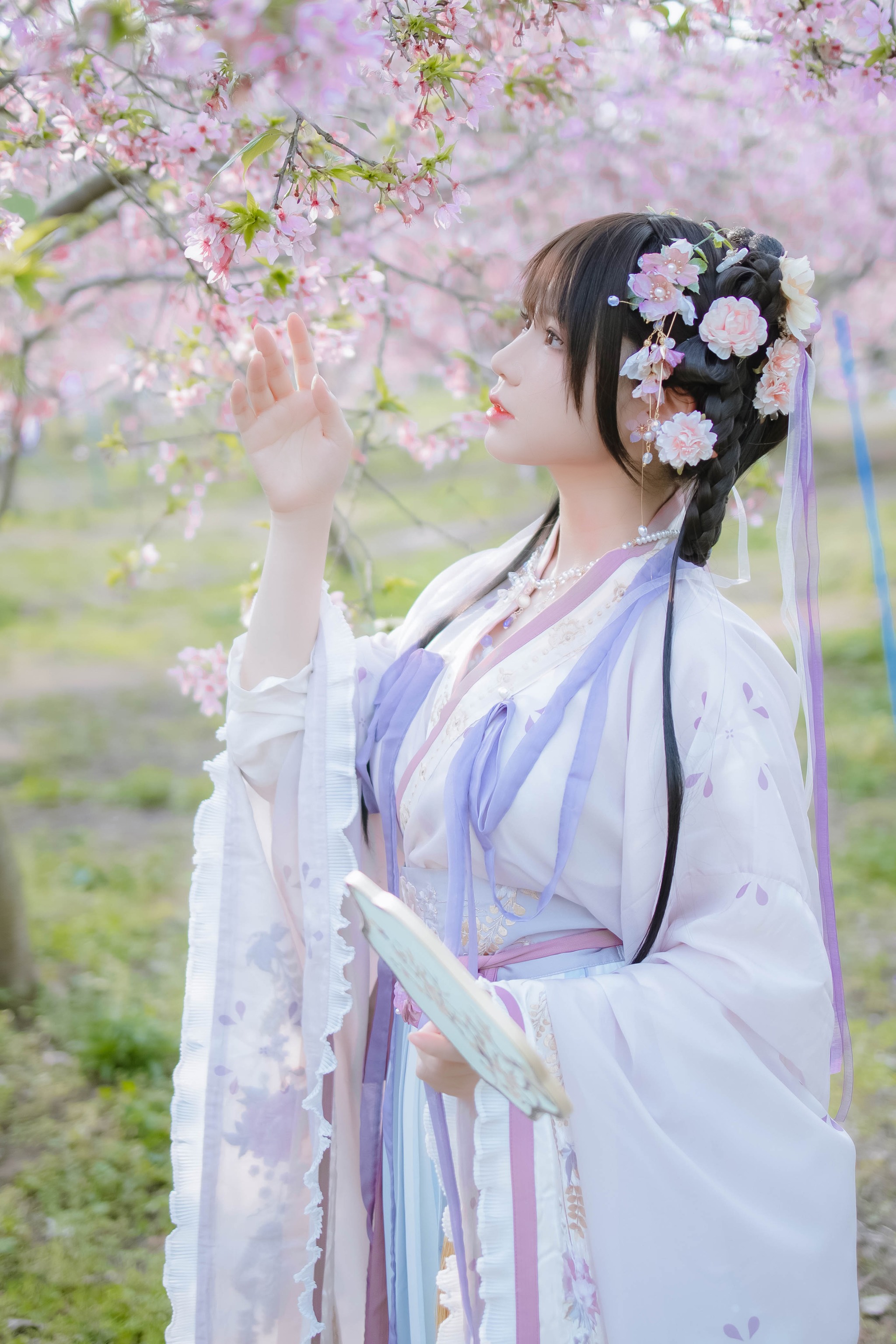 Nyako喵子 - NO.035 樱花汉服 花神祈愿 [52P]-XikXak